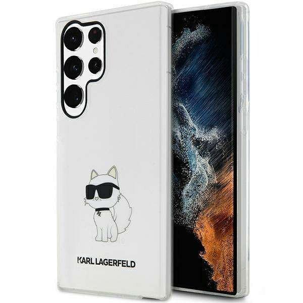 Karl Lagerfeld KLHCS23LHNCHTCT Samsung Galaxy S23 Ultra S918 átlátszó
keménytok ikonikus Choupette