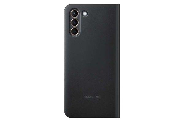 Samsung Galaxy S21 Plus gyári Smart LED View Cover Tok - Fekete