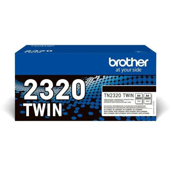 Brother TN-2320TWIN Eredeti Toner Fekete (2db/csomag)