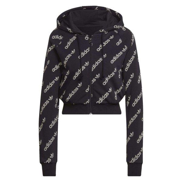 Adidas vágott Tt mono kapucnis pulóver HM4889 női fekete 36