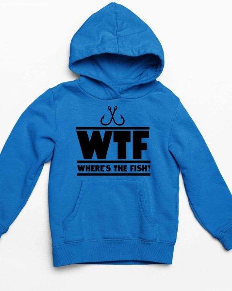 Wtf where is the fish horog gyerek pulóver - egyedi mintás, több színben és
méretben (XS-XL)
