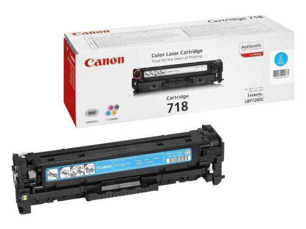Canon CRG718C ciánkék 2900 oldalas festékkazetta LBP-7200CDN-hez