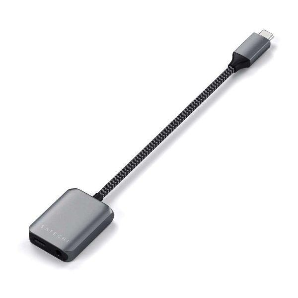 Satechi USB-C to 3.5mm Audio & PD Adapter - Space Grey