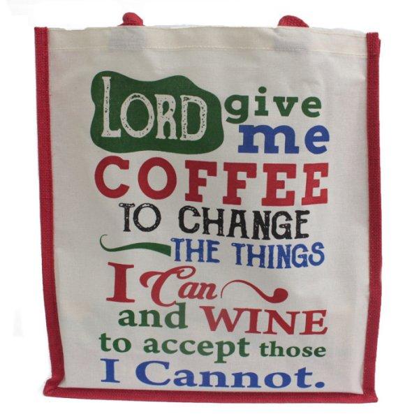 Juta Bevásárló táska - Lord Give Me Coffee