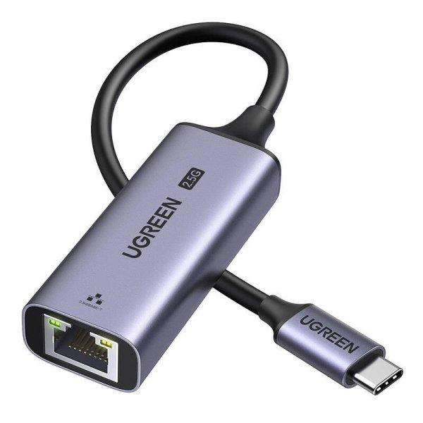 Adapter Ethernet UGREEN CM648, USB-C – RJ45, 2,5G (fekete)