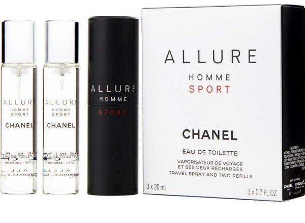 Chanel Allure Homme Sport - EDT 20 ml (újratölthető palack) +
utántöltő 2 x 20 ml 60 ml