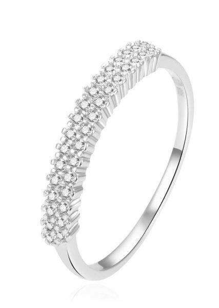 Beneto Gyönyörű ezüst gyűrű
átlátszó cirkónium kővel AGG408 54 mm