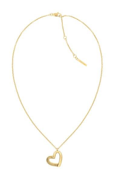 Calvin Klein Bájos aranyozott nyaklánc szívvel Minimalist Hearts
35000385