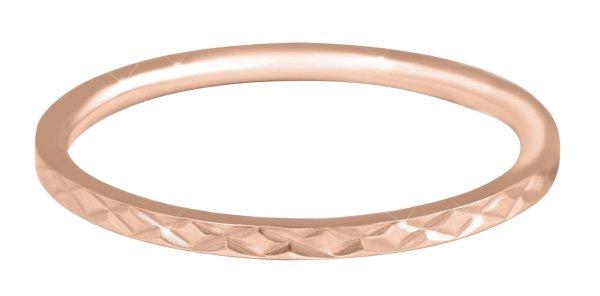 Troli Aranyozott minimalista acél gyűrű gyengéd
mintával Rose Gold 60 mm