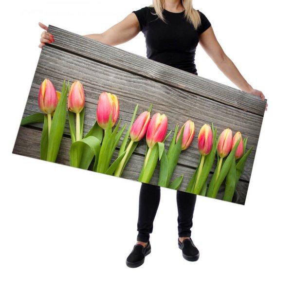 Wallplex falburkoló konyhapanel Tulipánok (Méret: Kicsi 60x120)