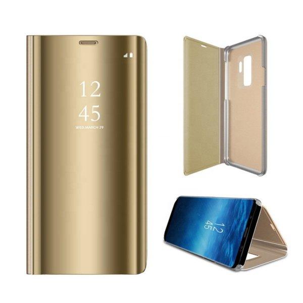 Smart Clear View Samsung A426 Galaxy A42 5G arany okos könyvtok