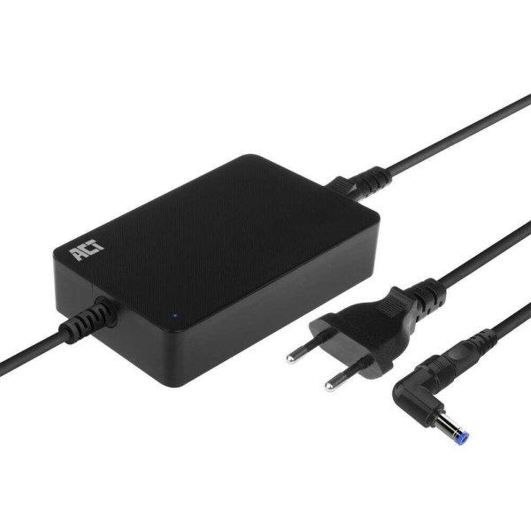 ACT AC2060 Slim size laptop charger 90W Fekete AC2060