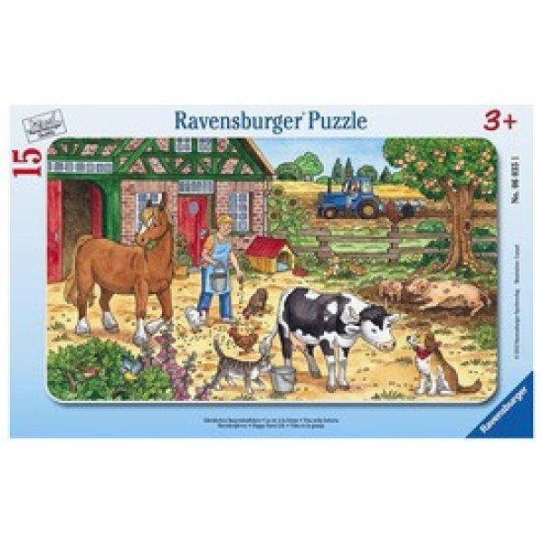 Ravensburger Tanyasi élet 15 darabos puzzle