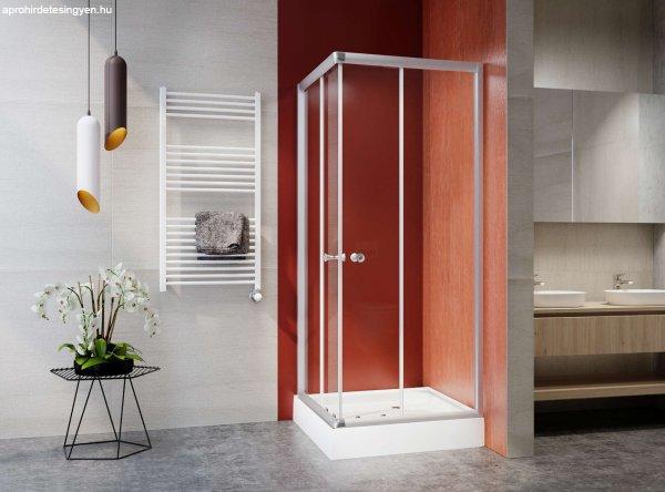 Szögletes zuhanykabin,  5mm víztiszta üveggel