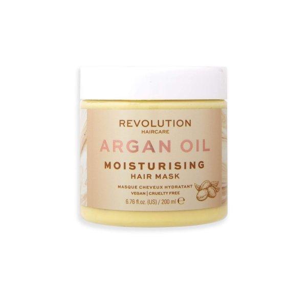 Revolution Haircare Tápláló hajmaszk argánolajjal (Moisture
Argan & Tsubaki Oils Mask) 200 ml