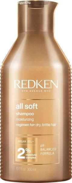 Redken Lágyító sampon száraz és törékeny
hajra All Soft (Shampoo) 300 ml