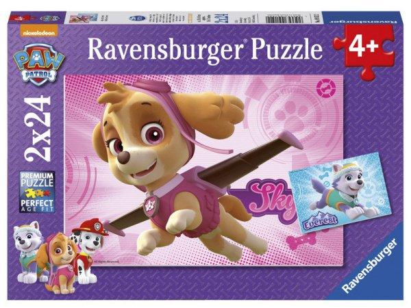 Ravensburger: Puzzle 2x24 db - Mancs Őrjárat, Skye és az Everest