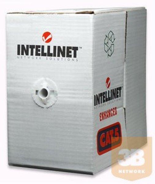 Intellinet installációs kábel UTP 4x2 kat.5e, CCA, 305m, szürke