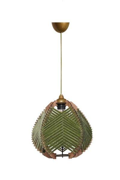 Mennyezeti lámpa, fém és pamut búrával, állítható kábellel, zöld -
MAKRI - Butopêa
