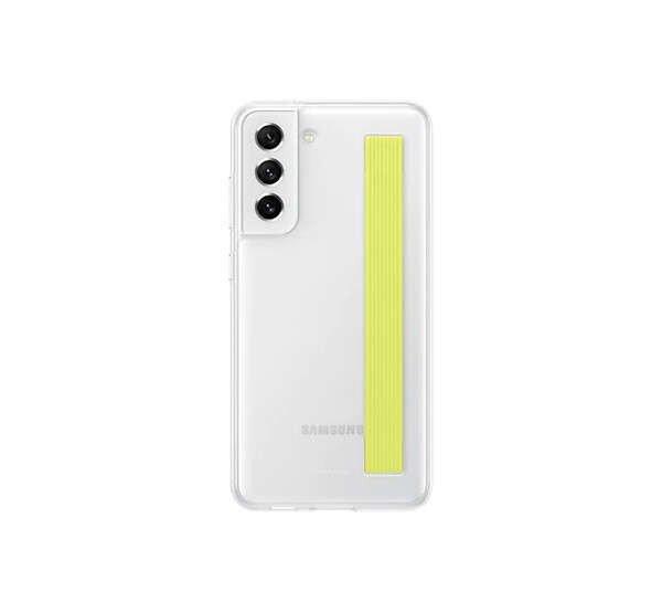 Samsung Galaxy S21 FE Clear Strap Cover, gyári tok, fehér, EF-XG990CW