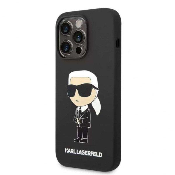 Karl Lagerfeld tok fekete KLHCP14LSNIKBCK Iphone 14 Pro készülékhez