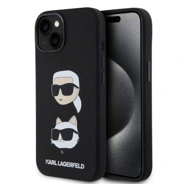 Karl Lagerfeld tok fekete KLHCP15SSDHKCNK Iphone 15 készülékhez
