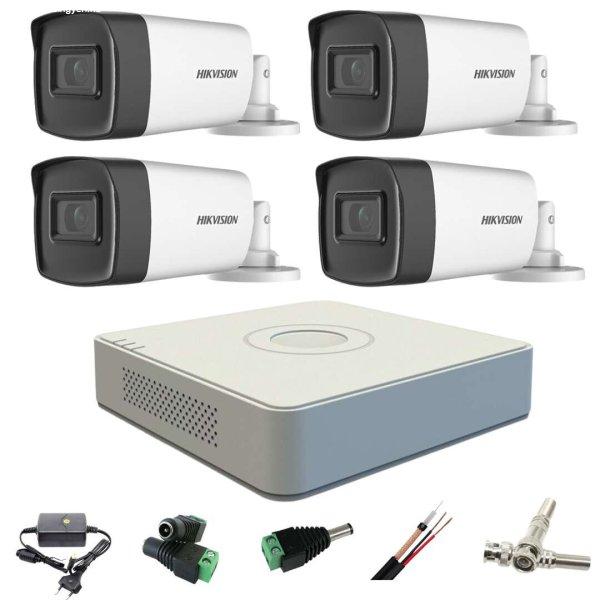 Hikvision Professional CCTV rendszer 4 kamera 5MP Turbo HD IR 40m