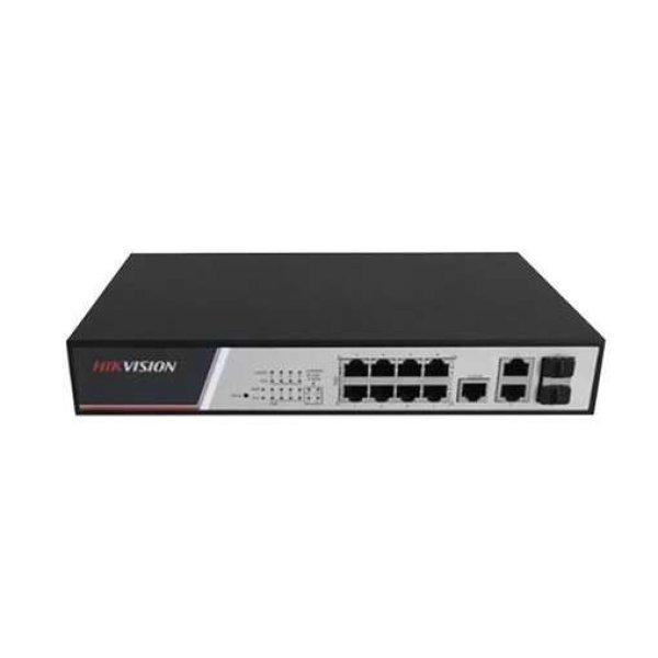 Hikvision 10/100 8x PoE + 2x gigabit combo menedzselhető switch (DS-3E2310P)
(DS-3E2310P)