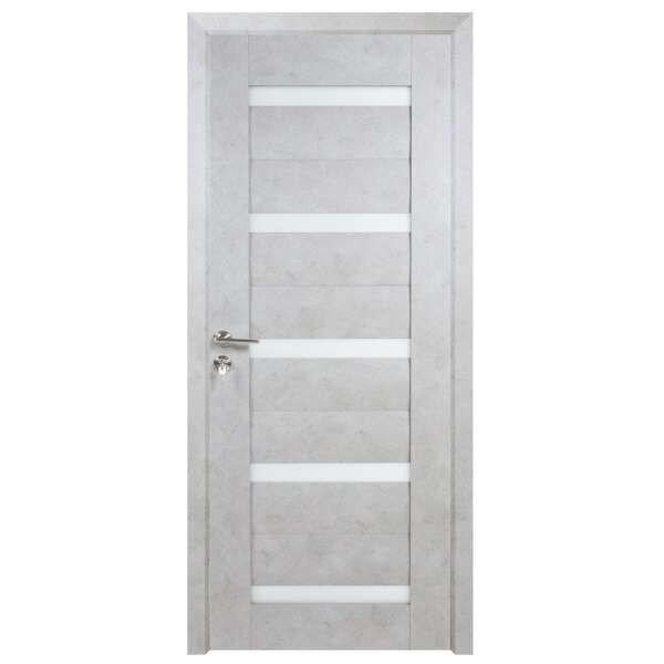 Fa beltéri ajtó, sötétszürke színű, bal/jobb, mérete 203 x 68 cm