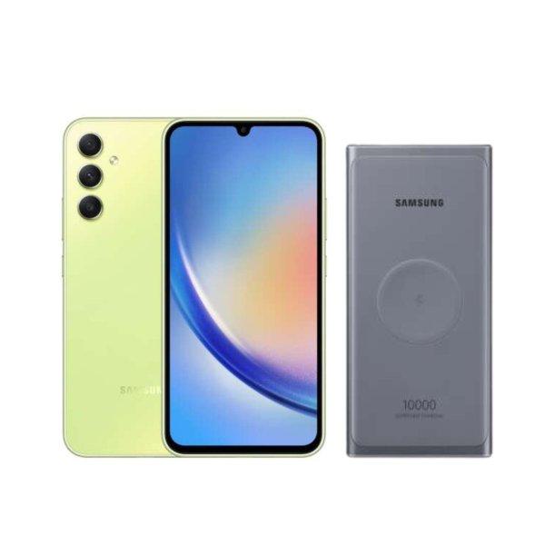 Samsung Galaxy A34 5G 128GB 6GB RAM Dual SIM (SM-A346B) Mobiltelefon, Király
lime + Ráadás Samsung EB-U3300 vezetéknélküli tölthető Powerbank
10000mAh, Szürke