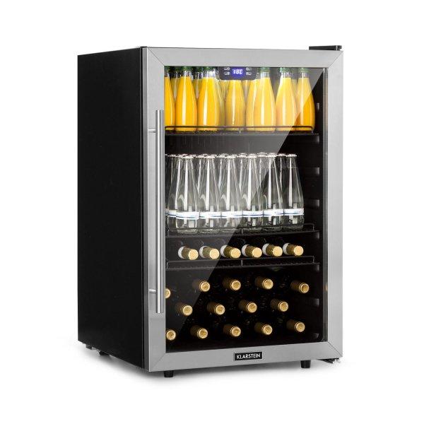Klarstein Beersafe 5XL, hűtőszekrény, 148 liter, 3 polc, panoráma
üvegajtó, rozsdamentes acél