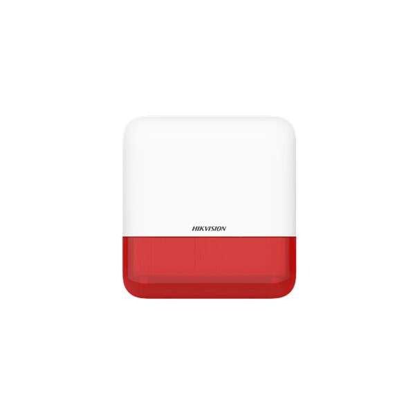 Hikvision AX Pro Sziréna - DS-PS1-E-WE (Kültéri, 110dB, Piros)