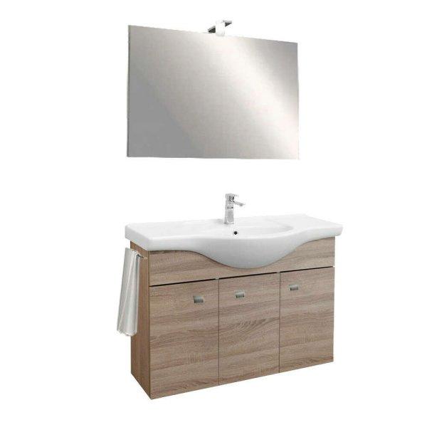 Zeus 105 komplett fürdőszoba bútor Rauna szil