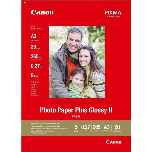 Canon PP-201 Inkjet fotópapír Plus glossy magasfényű A3 260gr 20ív 2311B020