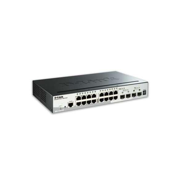 D-Link DGS-1510-20/E Switch 16x1000Mbps + 2xGigabit SFP + 2xGigabit SFP+
Menedzselhető Rackes, DGS-1510-20/E