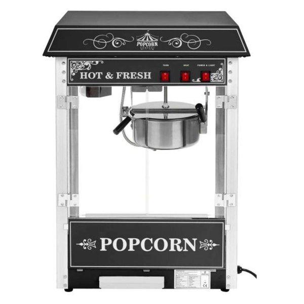Professzionális nagy teljesítményű popcorn gép állítható 230v 1.6kw
fekete