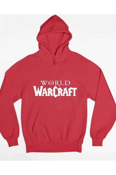 World of Warcraft fehér logo pulóver - egyedi mintás, 4 színben, 5 méretben