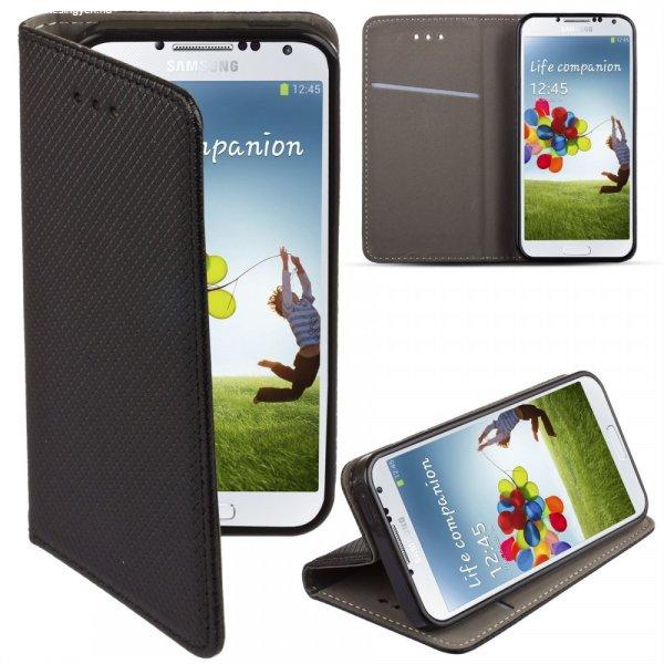 Alcatel 1 telefon tok, könyvtok, oldalra nyíló tok, mágnesesen záródó,
fekete