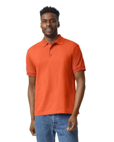 DryBlend rövid ujjú galléros férfi póló, Gildan GI8800, Orange-S