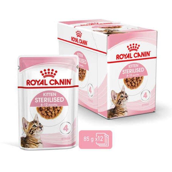 Royal Canin Kitten Sterilised Gravy - Ivartalanított kölyök macska szószos
nedves táp (24 x 85 g) 2.04 kg
