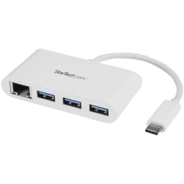 StarTech.com USB/Ethernet Combo Hub  (HB30C3A1GEA)