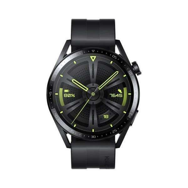 SMW Huawei Watch GT 3 okosóra - 55028445 - Black Fluoroelastomer Strap