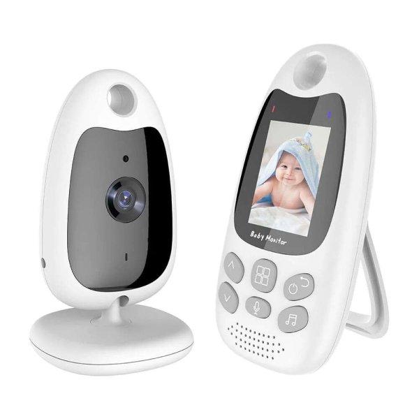Vezeték nélküli LCD kijelzős babafigyelő, kétirányú kommunikációs
kamerával