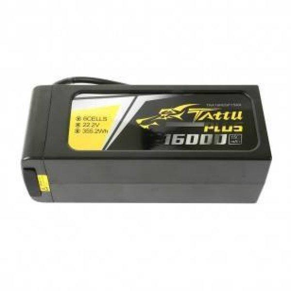 Tattu Plus 16000mAh 22.2V 15C 6S1P LiPo AS150 + XT150 akkumulátor