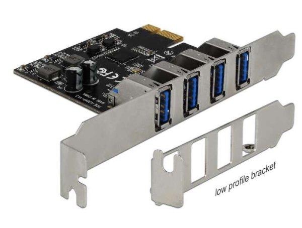 Delock 90304 4x USB 3.0 PCIe portbővítő