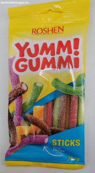 Yummi 70G Gummi Sour Sticks Savanyú Gumicukor