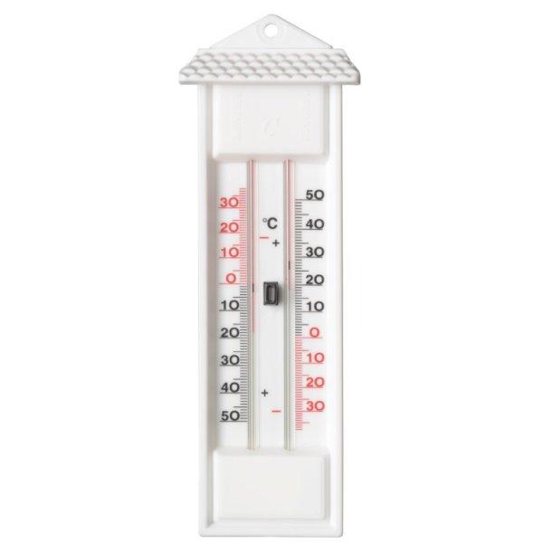 Min-Max hőmérő fali, fehér 24x9,5x2,5cm