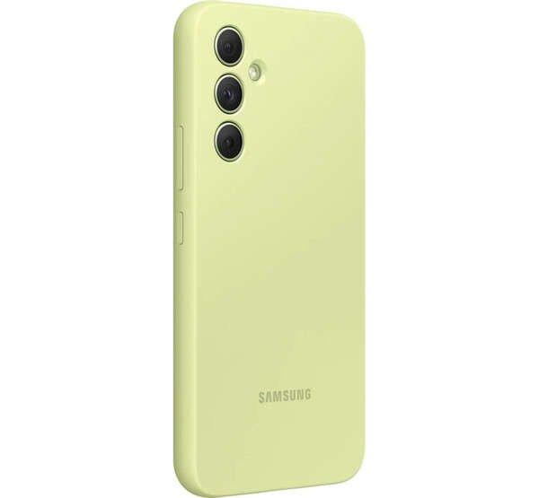 Samsung Galaxy A54 5G Silicone Cover, gyári szilikon tok, lime, EF-PA546TG