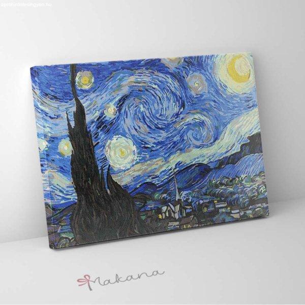 Van Gogh: Csillagos éjszaka - Számfestő készlet, kerettel (50x65cm)
