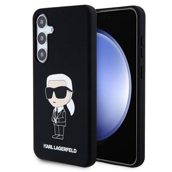 Karl Lagerfeld Liquid Silicone Ikonik NFT hátlapi tok Samsung Galaxy S24 Plus
számára, fekete